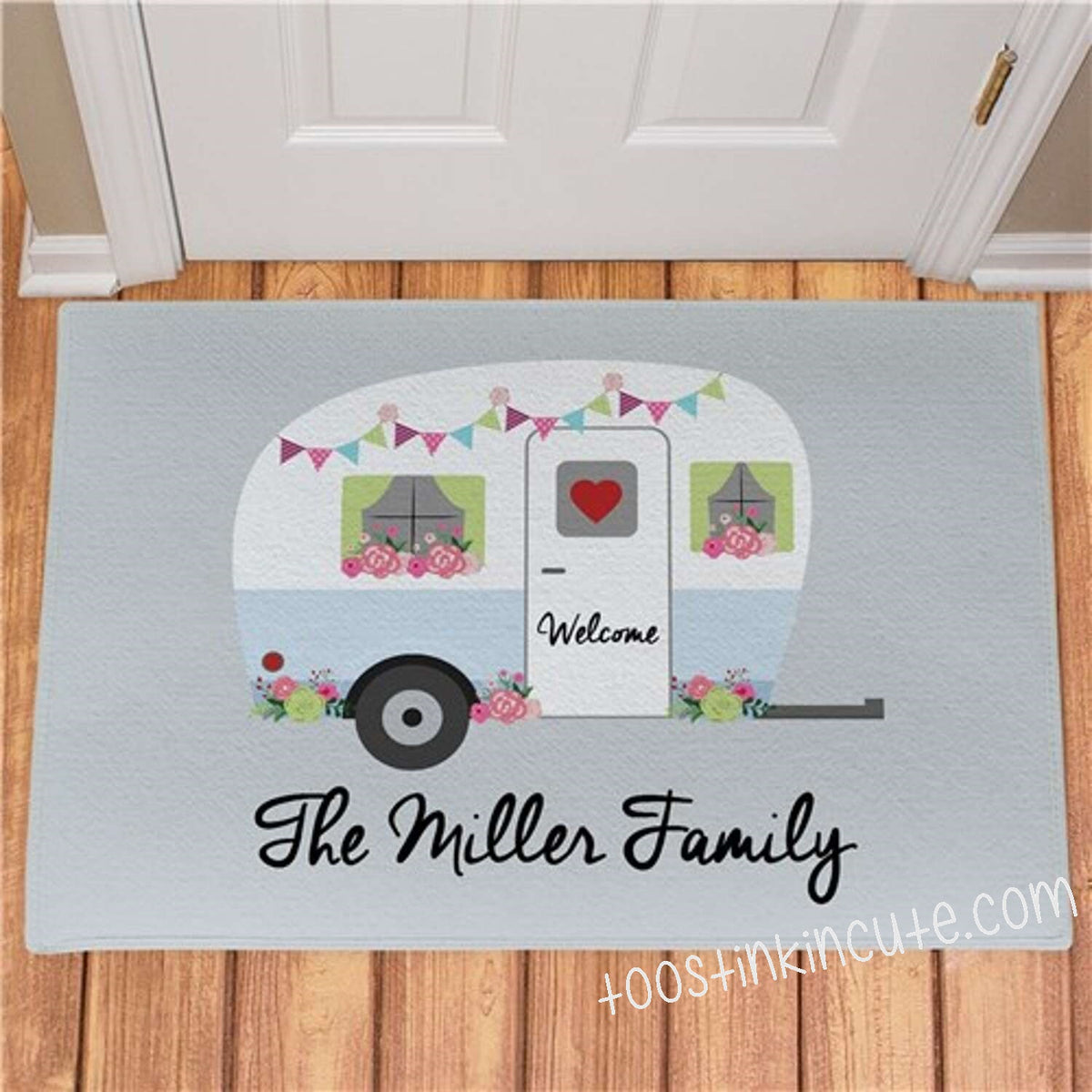 Doormat Home Personalized Name Camping Doormat RV Door Mat Camper