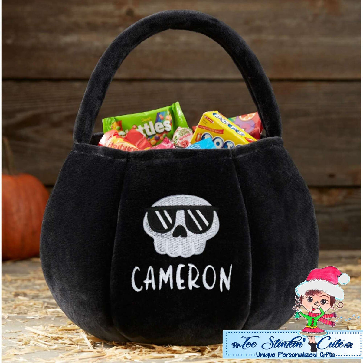 Bubble Gum Skull Halloween Personalized Tote Bag DIY Kits