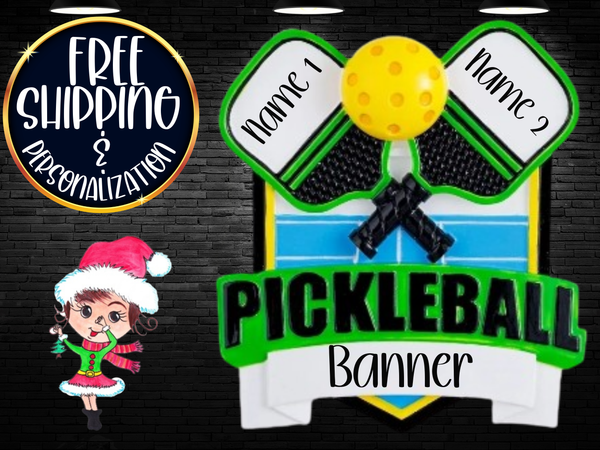 Pickleball Personalized Christmas Ornament