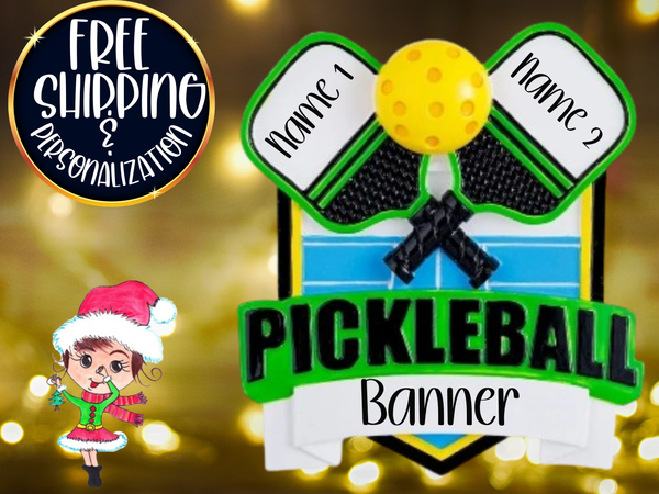 Pickleball Personalized Christmas Ornament