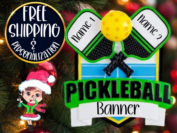 Pickleball Personalized Christmas Ornament