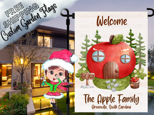 Apple Orchard Family Garden Flag