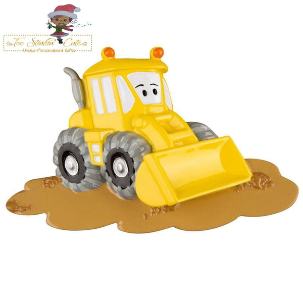 Christmas Ornament Bulldozer/ Construction/ Kids/ Children Boys Girls - Personalized + Free Shipping!