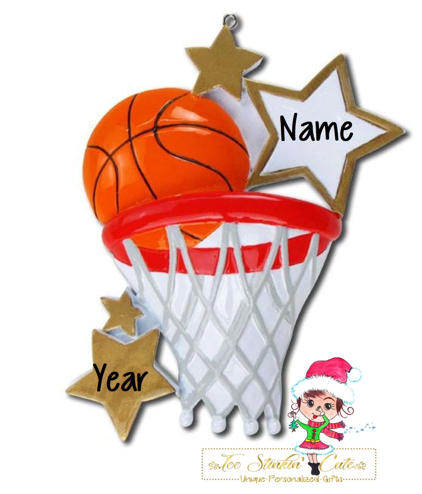 Merry Christmas And Happy New Year. New Year And Basketball Ball