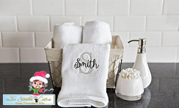 Custom Embroidered Hand Towels – Threads & Honey