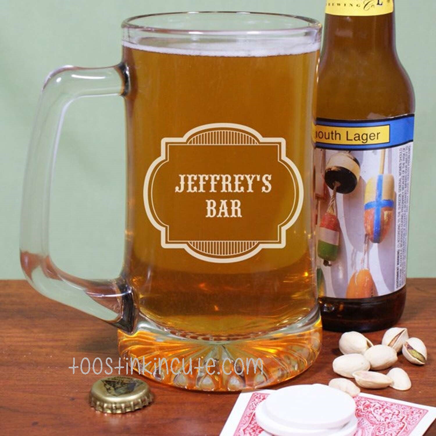 Personalized Bar Glass Mug